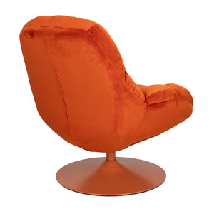   Modern European furniture - Velvet Swivel Lounge Chair - www.oroa.com | Oroa.com