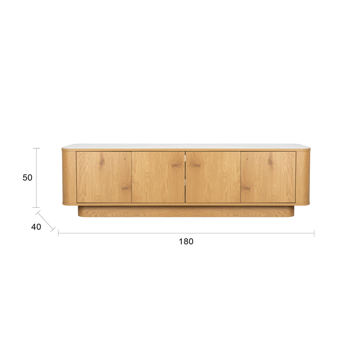   Modern European furniture - Wooden 4-Door Sideboard - www.oroa.com | Oroa.com