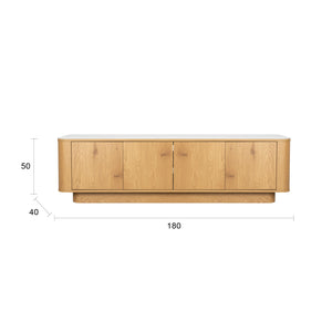   Modern European furniture - Wooden 4-Door Sideboard - www.oroa.com | Oroa.com