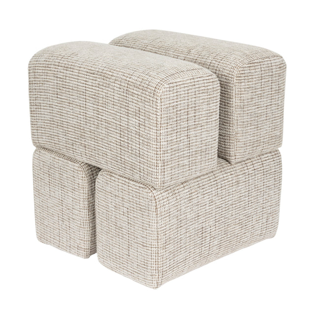 Modern European furniture - Cube-Shaped 4-Block Stool - www.oroa.com