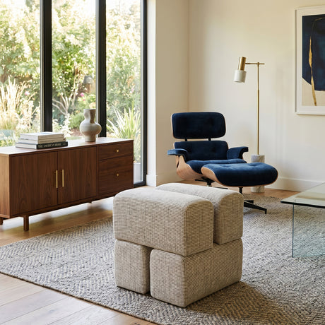   Modern European furniture - Cube-Shaped 4-Block Stool - www.oroa.com | Oroa.com