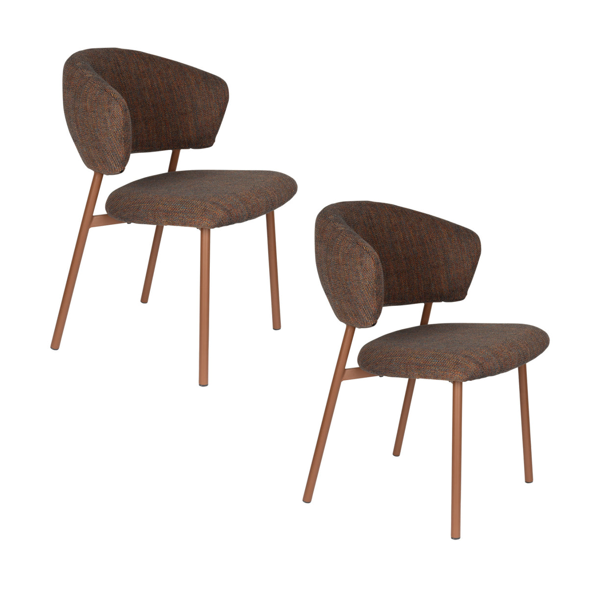   Modern European furniture - Curved Back Dining Chairs (2) - www.oroa.com | Oroa.com