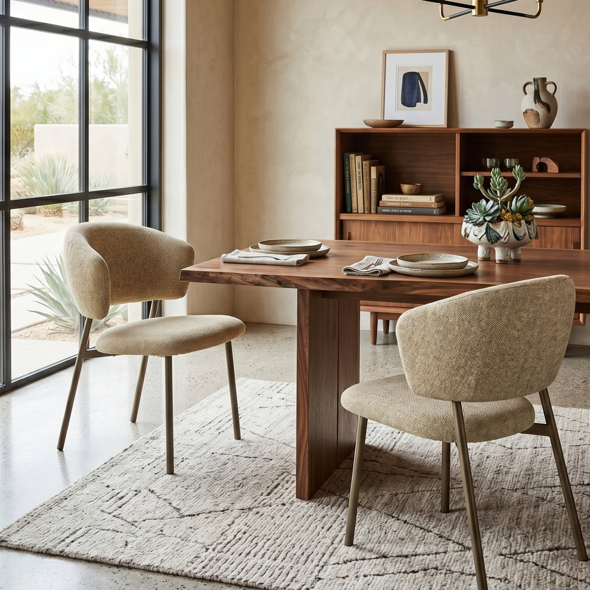   Modern European furniture - Curved Back Dining Chairs (2) - www.oroa.com | Oroa.com