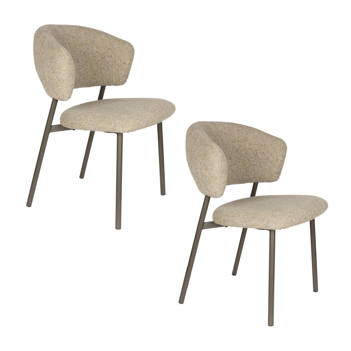   Modern European furniture - Curved Back Dining Chairs (2) - www.oroa.com | Oroa.com