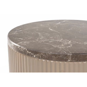   Modern European furniture - Beige Marble Round Side Table - www.oroa.com | Oroa.com