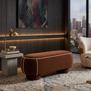   Modern European furniture - Fabric Upholstered Bench L - www.oroa.com | Oroa.com
