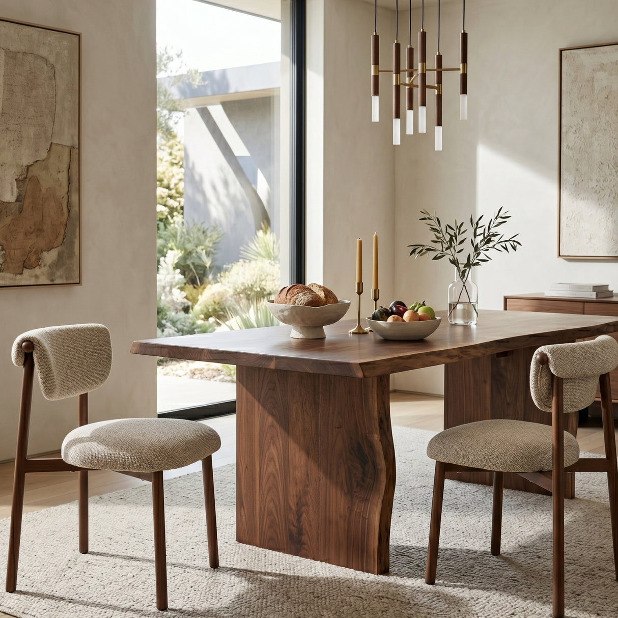   Modern European furniture - Woven Fabric Dining Chairs (2) - www.oroa.com | Oroa.com
