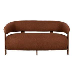   Modern European furniture - Brown Fabric 2-Seater Sofa - www.oroa.com | Oroa.com