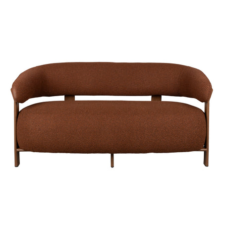   Modern European furniture - Brown Fabric 2-Seater Sofa - www.oroa.com | Oroa.com