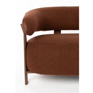   Modern European furniture - Brown Fabric 2-Seater Sofa - www.oroa.com | Oroa.com