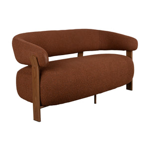   Modern European furniture - Brown Fabric 2-Seater Sofa - www.oroa.com | Oroa.com