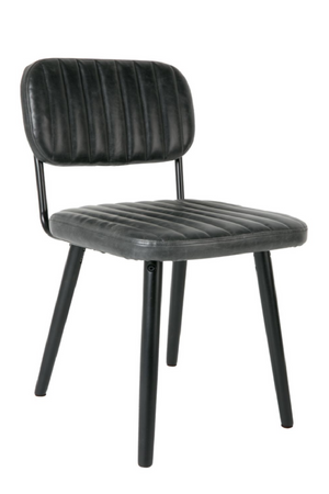 Channeled Leather Dining Chair | DF Jake | Oroa.com