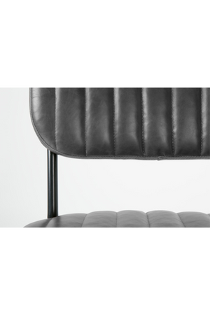 Channeled Leather Dining Chair | DF Jake | Oroa.com