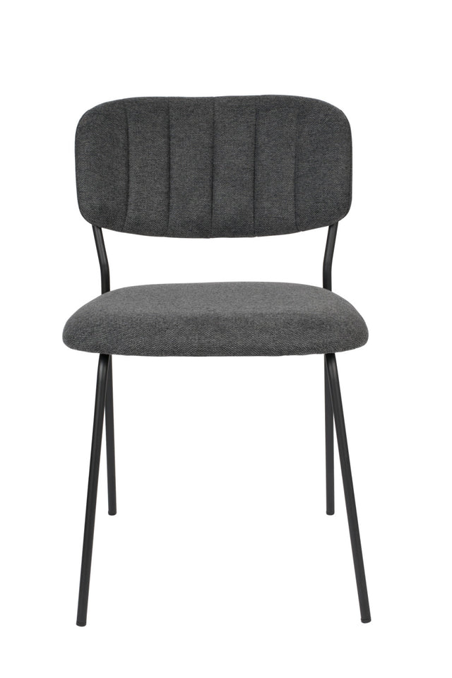 Minimalist Upholstered Dining Chairs (2) | DF Jolien | OROA.com