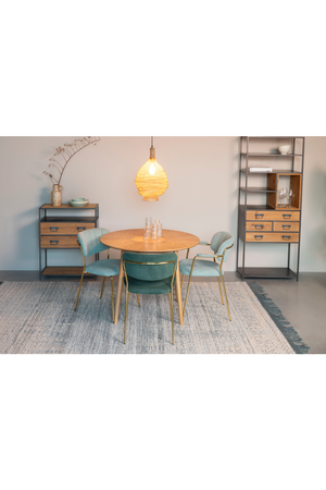 Mixed Fabric Upholstered Dining Chairs (2) | DF Jolien | OROA.com