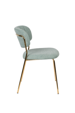 Mixed Fabric Upholstered Dining Chairs (2) | DF Jolien | OROA.com
