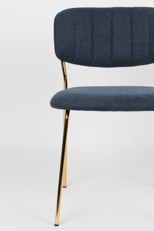 Mixed Fabric Upholstered Dining Chairs (2) | DF Jolien | OROA.com