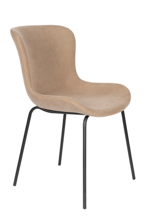 Upholstered Minimalist Dining Chairs (2) | DF Junzo | OROA.com