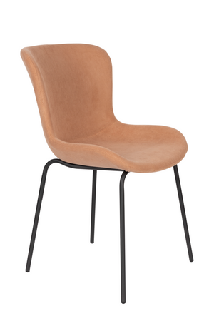 Upholstered Minimalist Dining Chairs (2) | DF Junzo | OROA.com