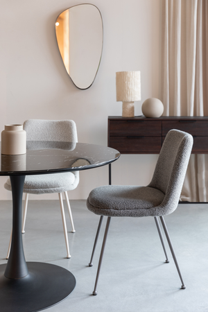 Minimalist Upholstered Dining Chairs (2) | DF Fijs | OROA.com