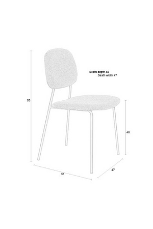 Beige Dining Chairs (2) | DF Roos | OROA.com