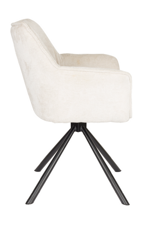 Beige Swivel Armchair Set (2) | DF Kodak | OROA.com