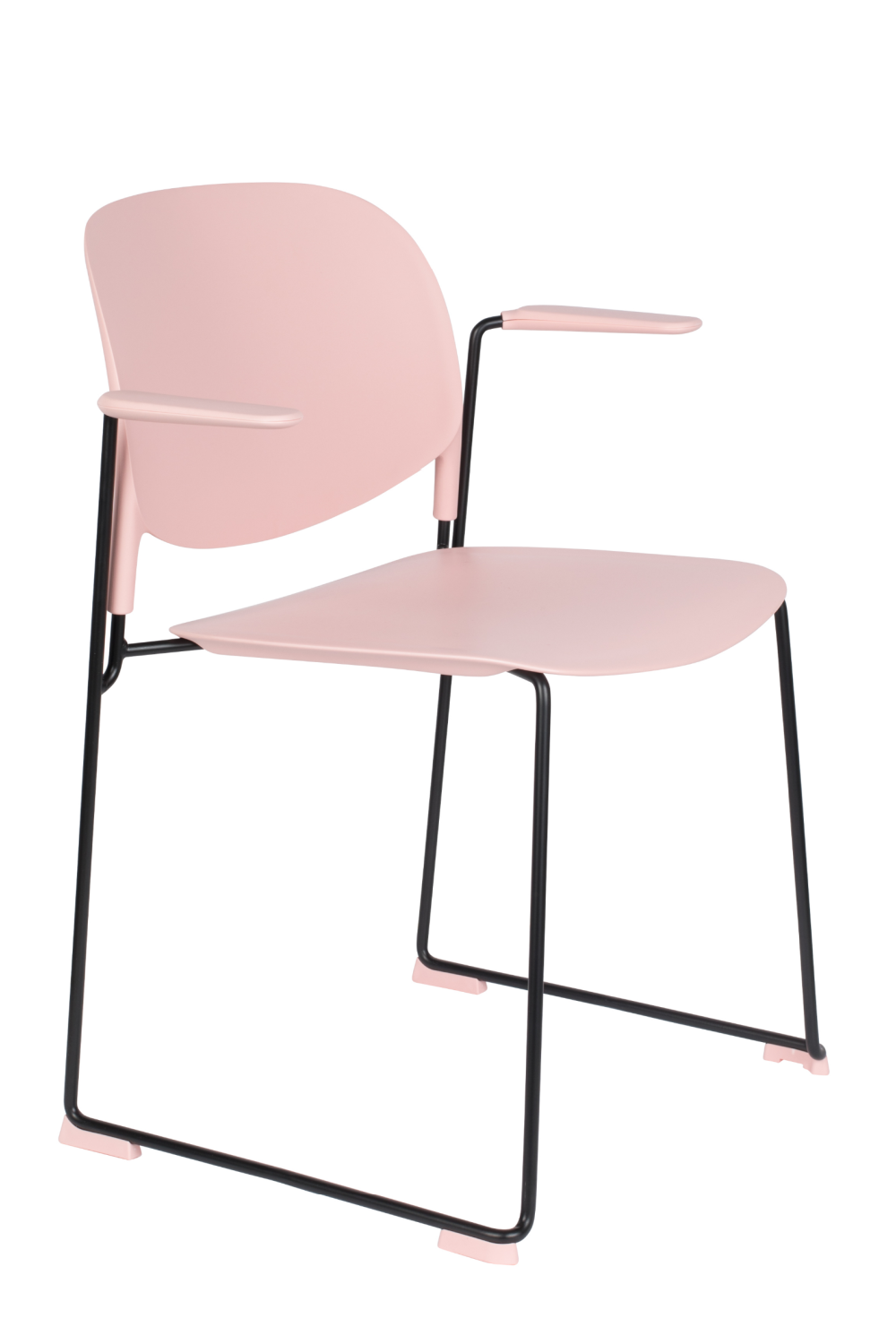 Pink Dining Chairs With Arms (4) | DF Stacks | OROA.com