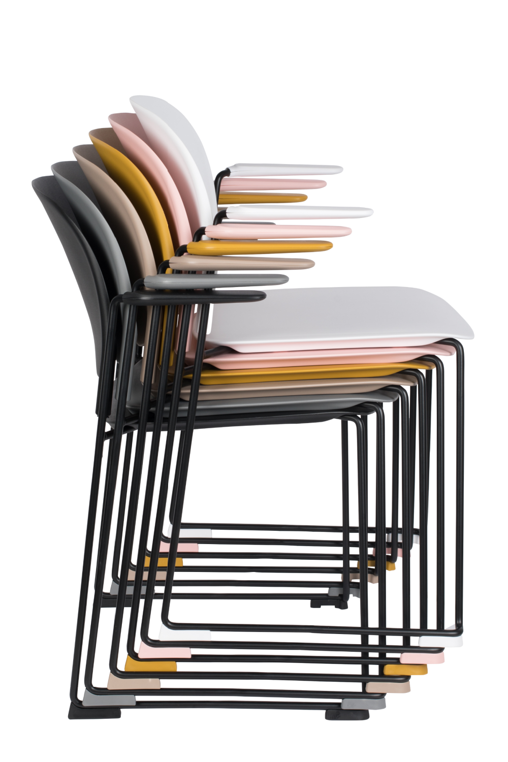 Pink Dining Chairs With Arms (4) | DF Stacks | OROA.com