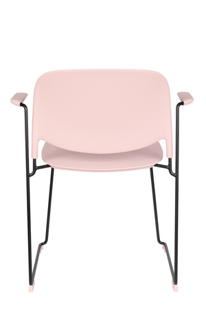Pink Dining Chairs With Arms (4) | DF Stacks | OROA.com