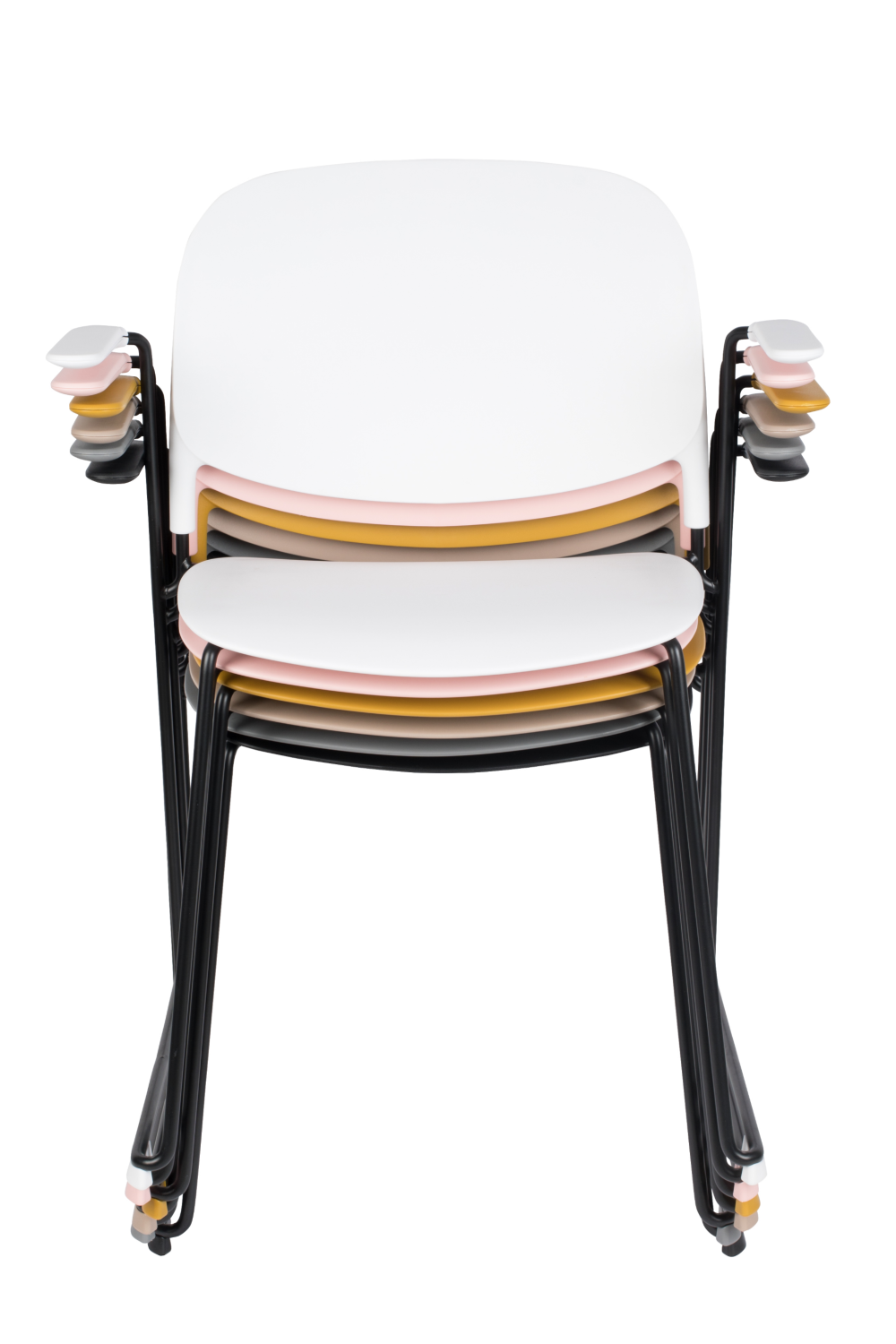 Pink Dining Chairs With Arms (4) | DF Stacks | OROA.com