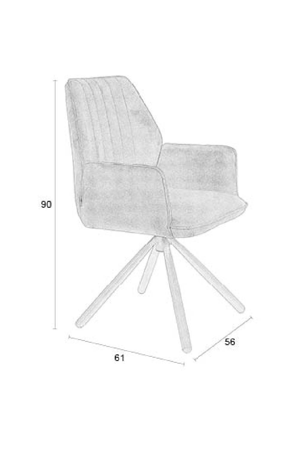 Velvet Modern Dining Armchairs (2) | DF Jamie | OROA.com