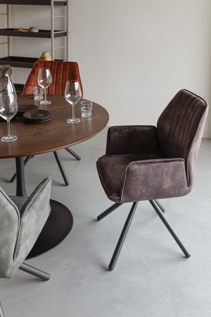 Velvet Modern Dining Armchairs (2) | DF Jamie | OROA.com