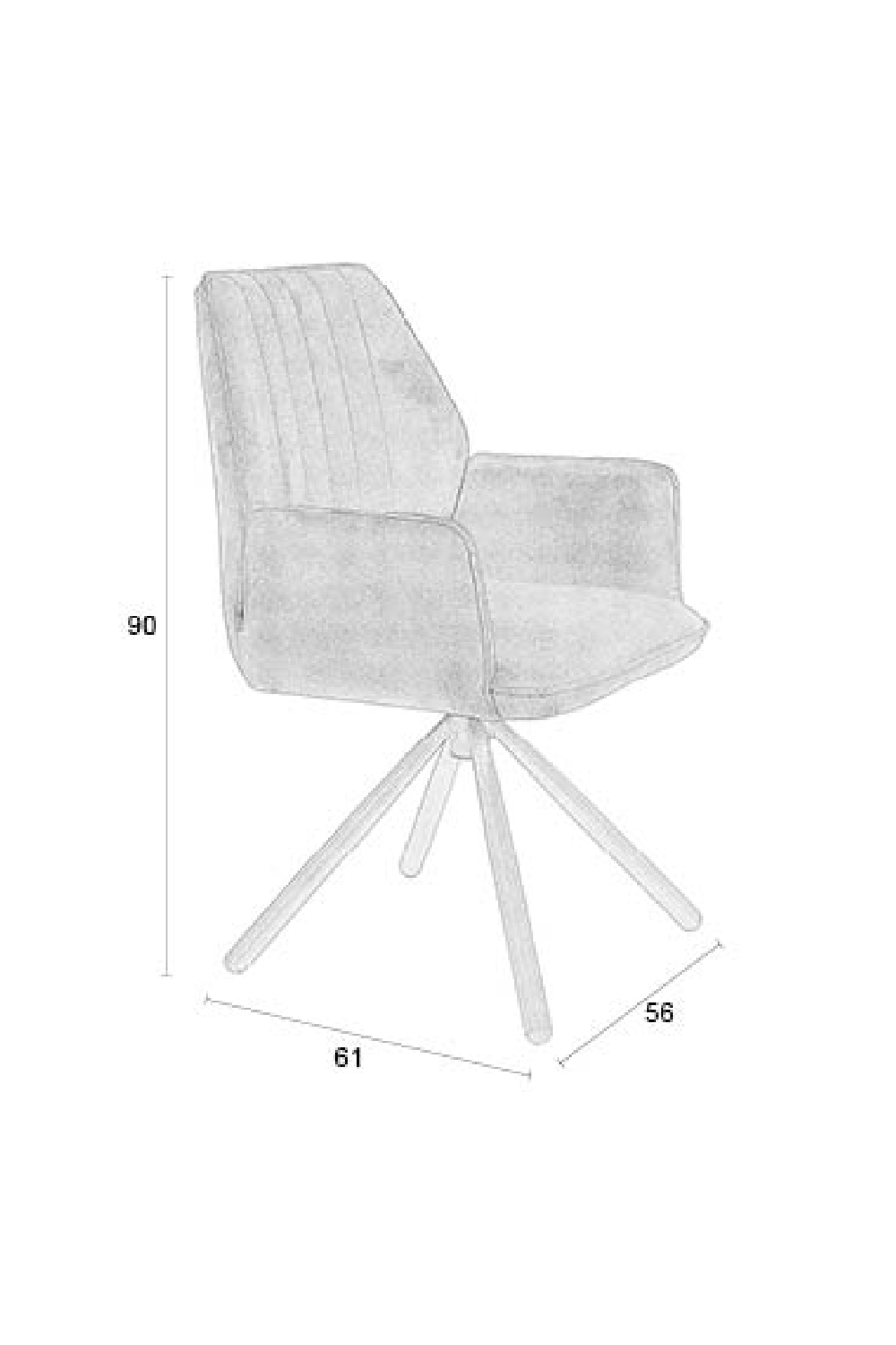 Velvet Modern Dining Armchairs (2) | DF Jamie | OROA.com