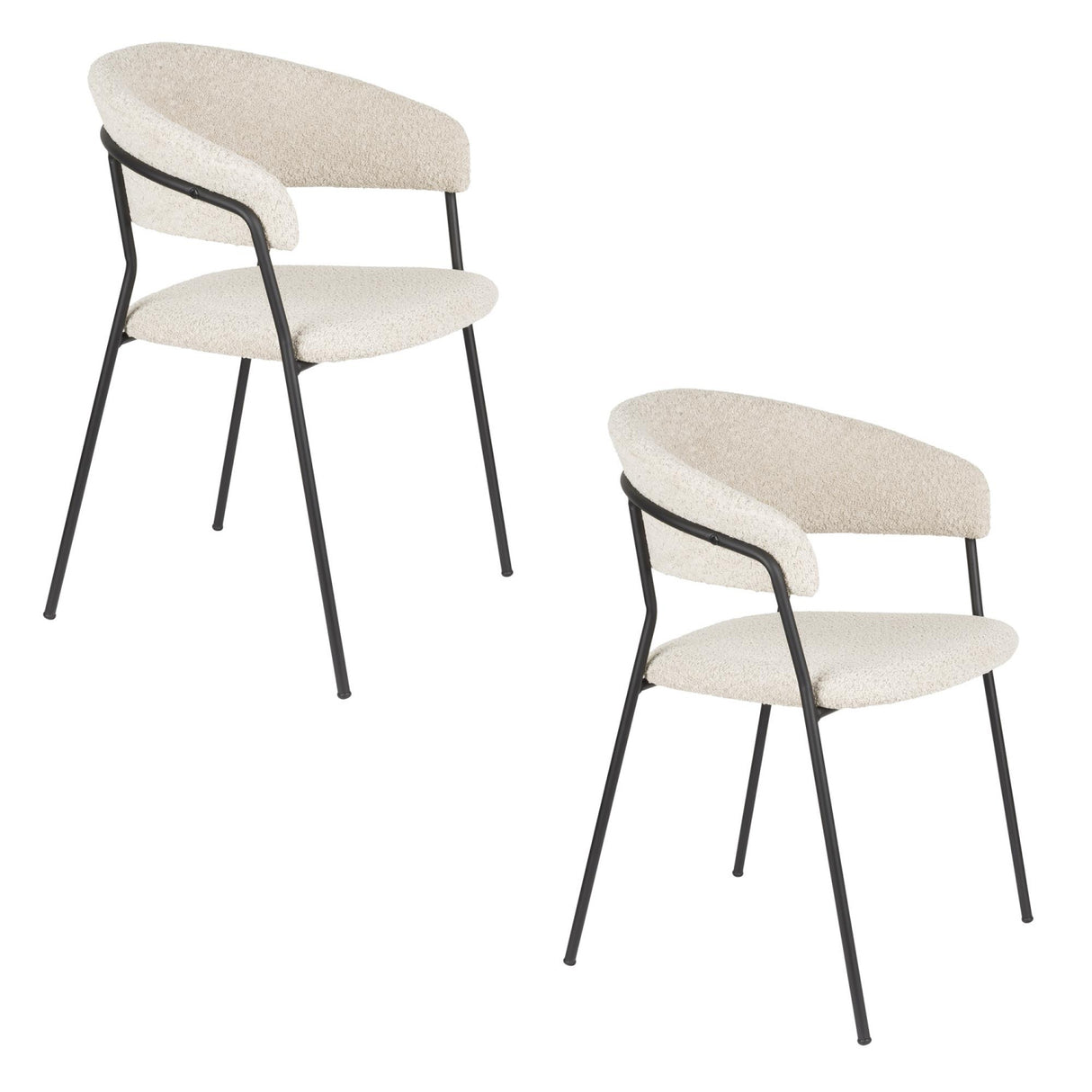   Modern European furniture - Curved-Back Dining Armchairs (2) - www.oroa.com | Oroa.com