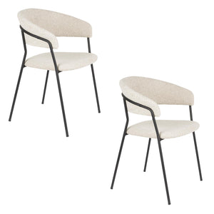   Modern European furniture - Curved-Back Dining Armchairs (2) - www.oroa.com | Oroa.com
