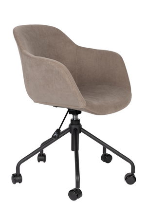 Upholstered Swivel Office Armchair | DF Junzo | OROA.com