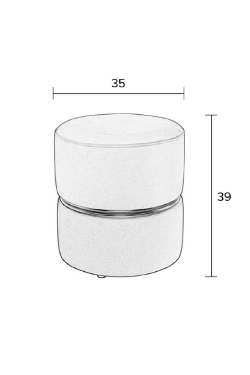 Orange Accent Stool | DF Bubbly Sun | Oroatrade.com