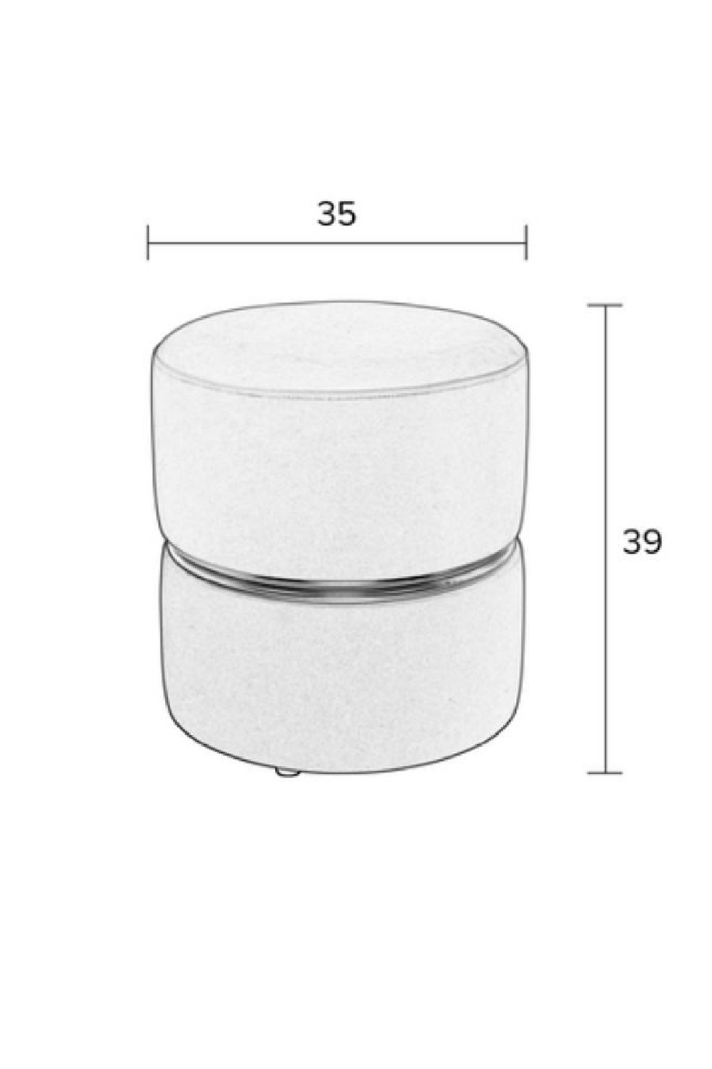 Red Pink Accent Stool | DF Bubble Candy | Oroatrade.com