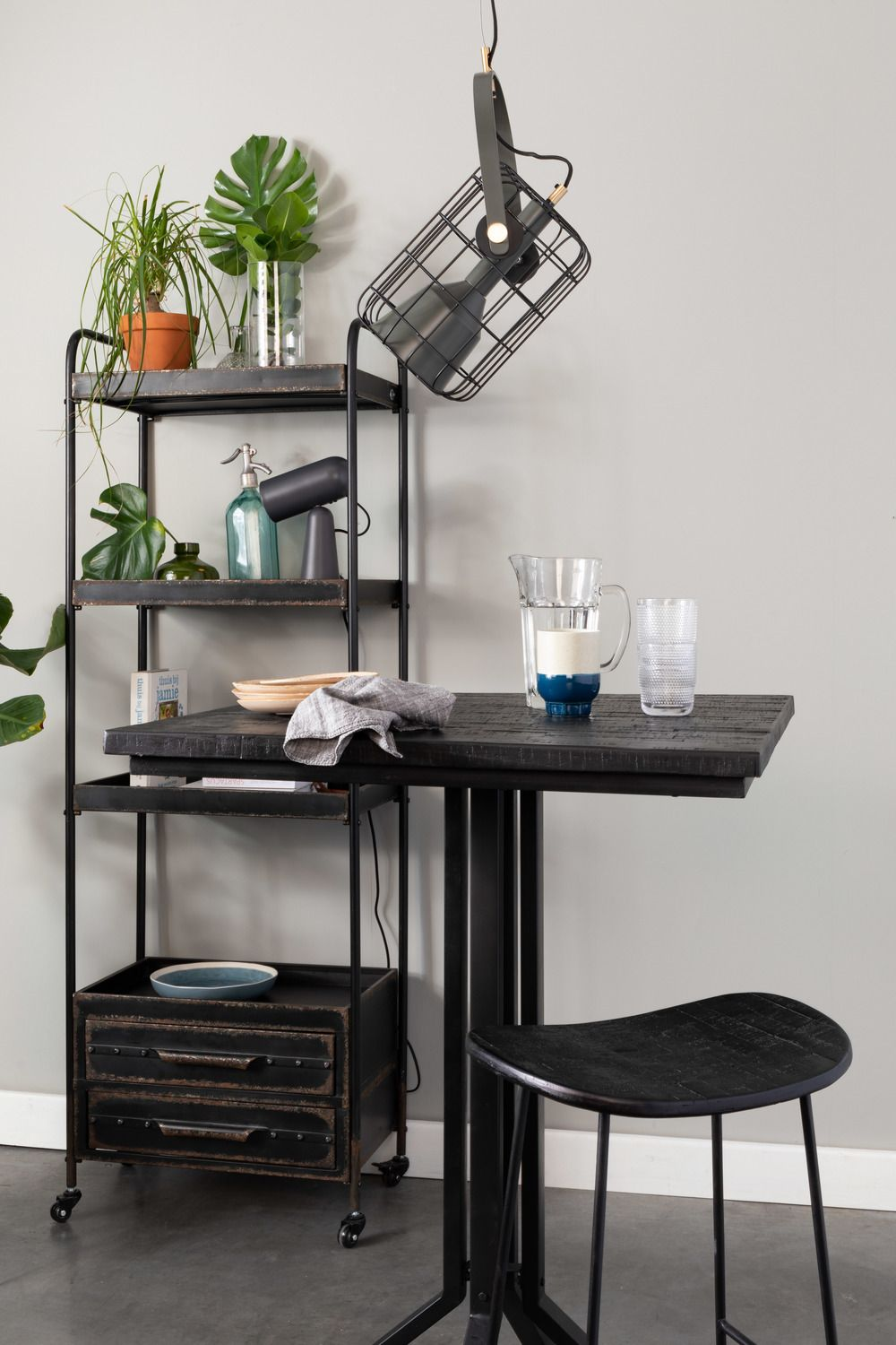 Black Saddle Counter Stool | DF Tangle | OROA.com