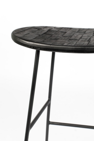 Black Saddle Counter Stool | DF Tangle | OROA.com