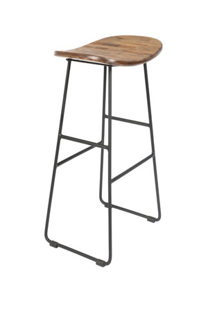   Modern European furniture - Brown Saddle Counter Stool - www.oroa.com | Oroa.com