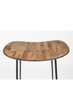   Modern European furniture - Brown Saddle Counter Stool - www.oroa.com | Oroa.com