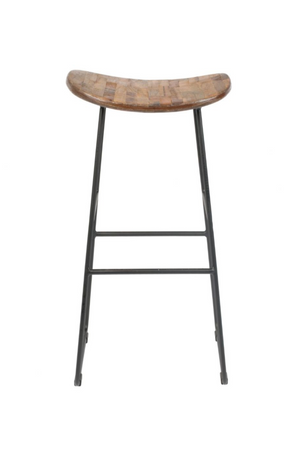   Modern European furniture - Brown Saddle Counter Stool - www.oroa.com | Oroa.com