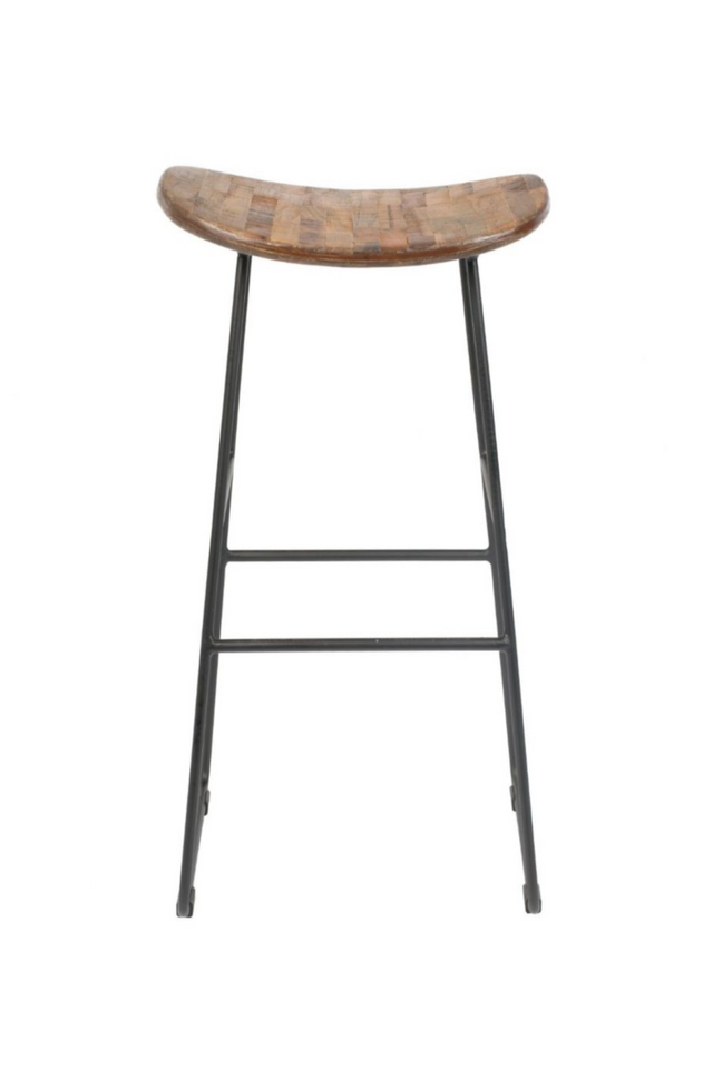 Modern European furniture - Brown Saddle Counter Stool - www.oroa.com
