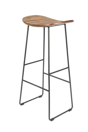 Wood Saddle Bar Stool | DF Tangle | Oroa.com