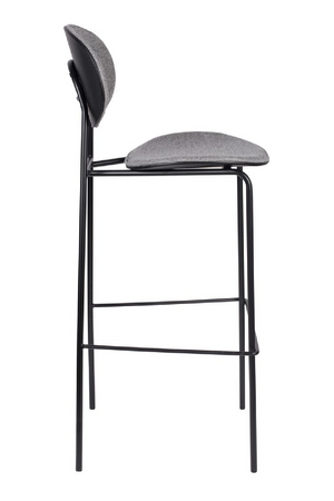 Gray Upholstered Barstools (2) | DF Donny | OROA.com