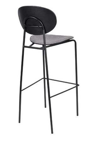 Gray Upholstered Barstools (2) | DF Donny | OROA.com