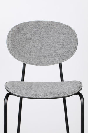 Gray Upholstered Barstools (2) | DF Donny | OROA.com