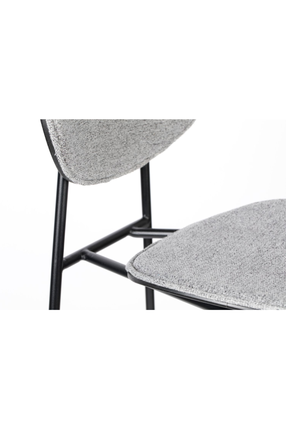 Gray Upholstered Barstools (2) | DF Donny | OROA.com