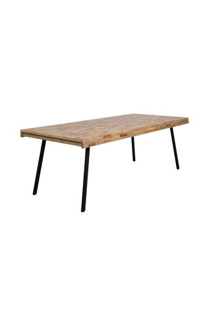 Natural Lacquered Teak Dining Table | DF Suri | Oroatrade.com
